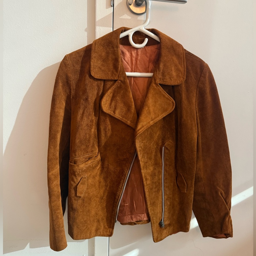 Vintage 100% Suede Camel Women's Jacket